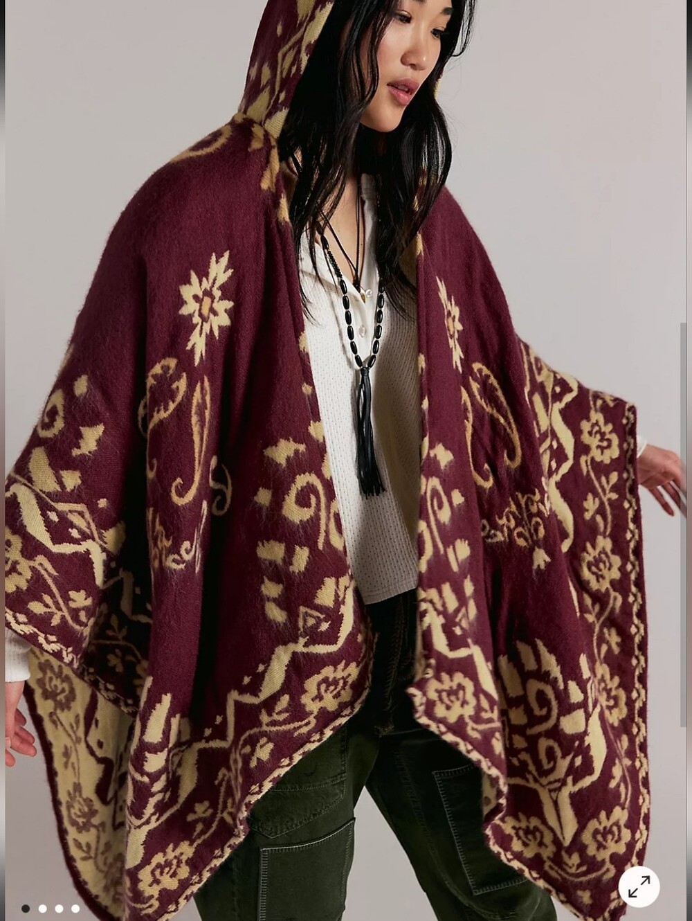 NWT Free People Rown Printed Duster. One Size